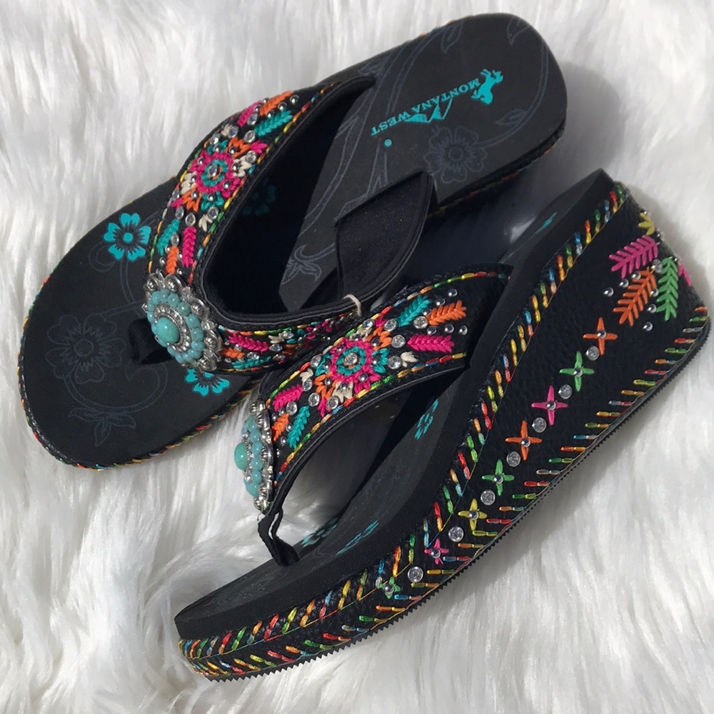Embroidery High Heeled Montana West - Picture 6 of 12